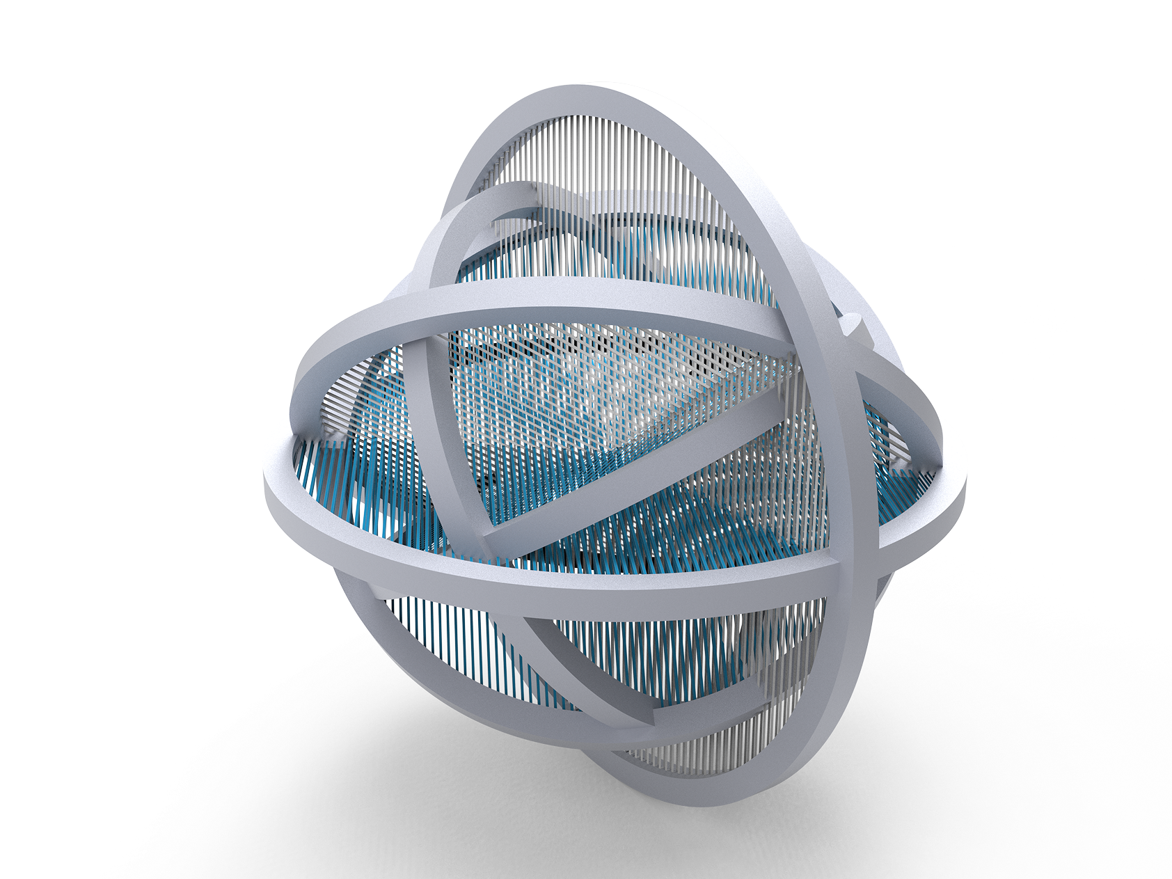 Silent Organ form render, front view